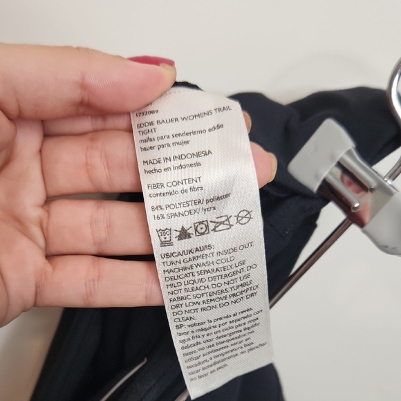 Eddie Bauer Women's Leggings - High Rise Side Pockets - Black Size S - Picture 5 of 6